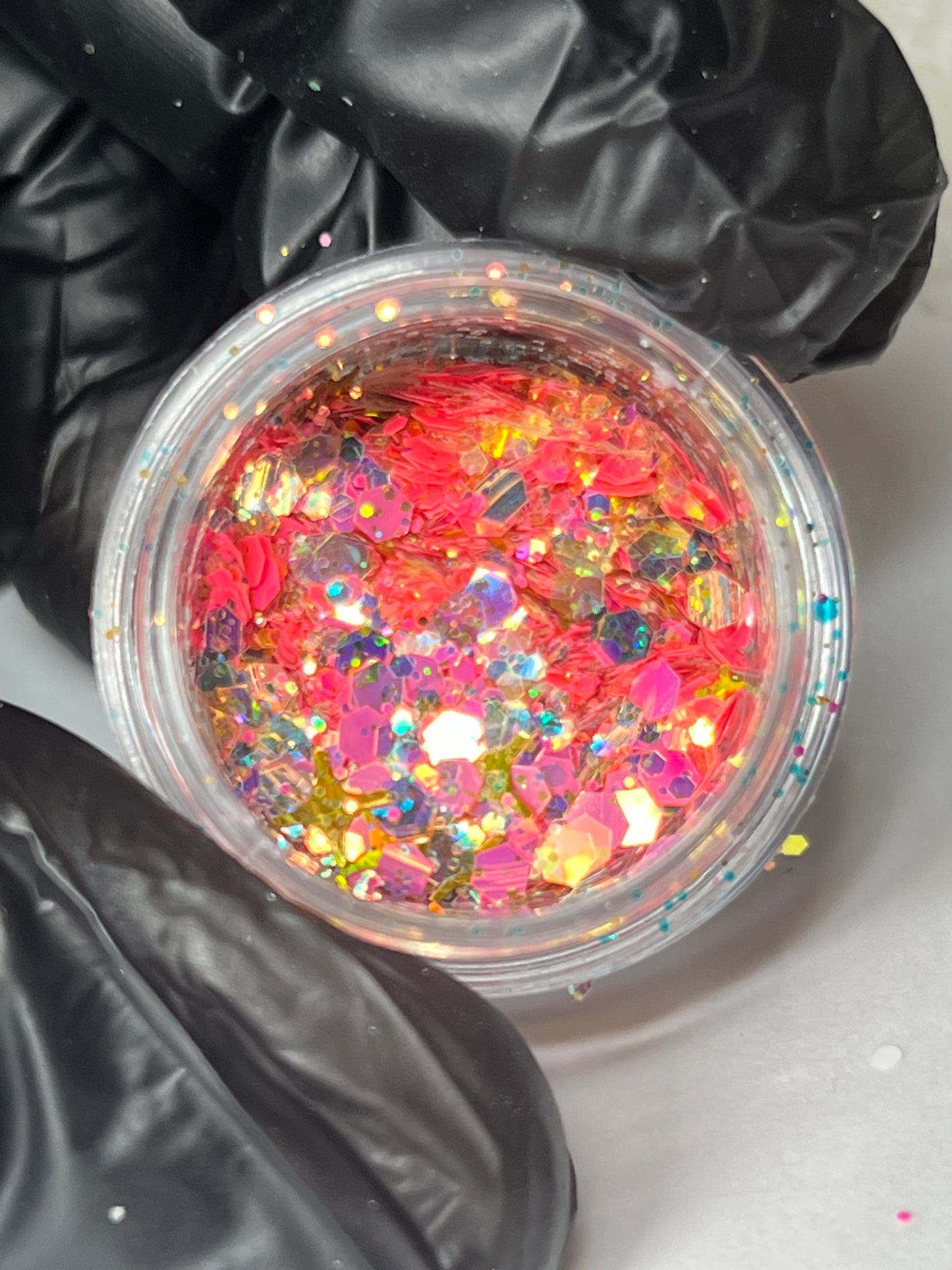 Multicolored assorted glitter