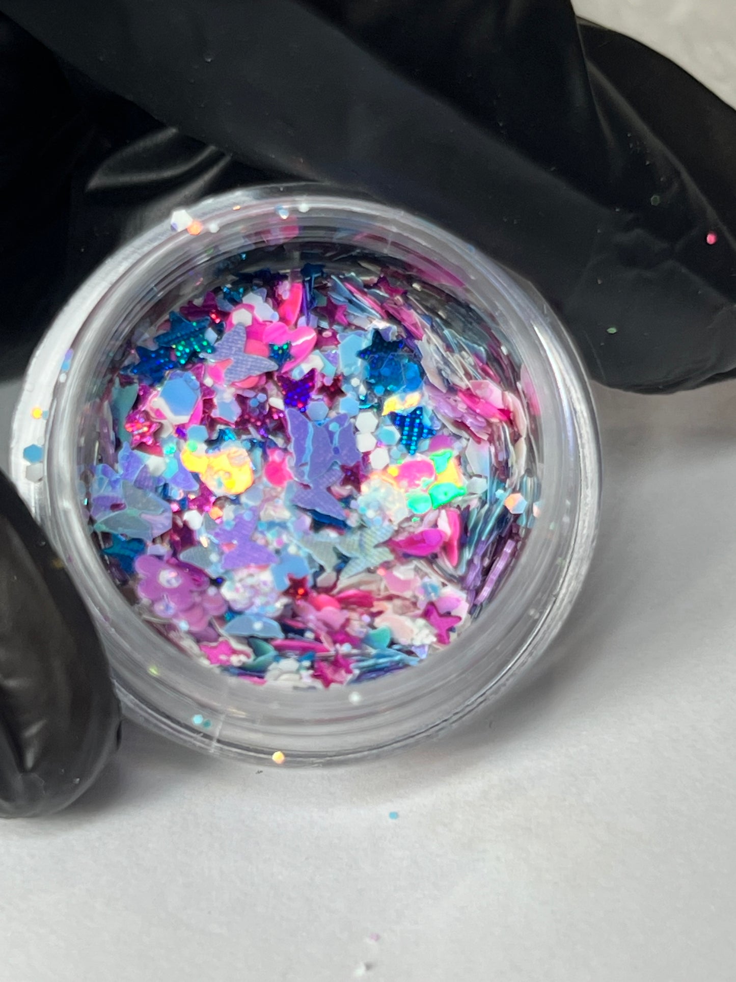 Assorted glitter shapes