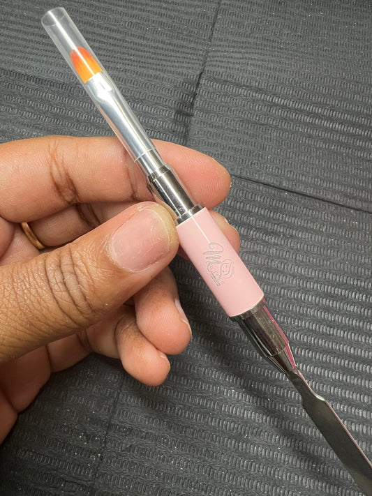 Dual end polygel brush
